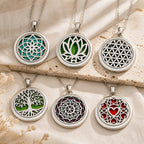 Collier Arbre de Vie — Médaillon Diffuseur en Acier — hero