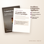 Aperçu intérieur du carnet des chakras et pierres