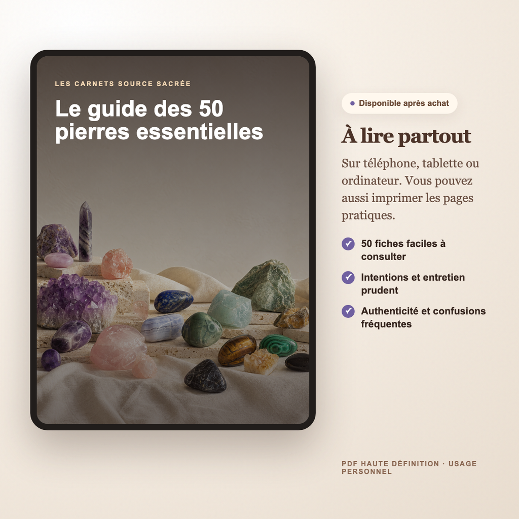 Guide des 50 pierres PDF à lire sur tablette et téléphone