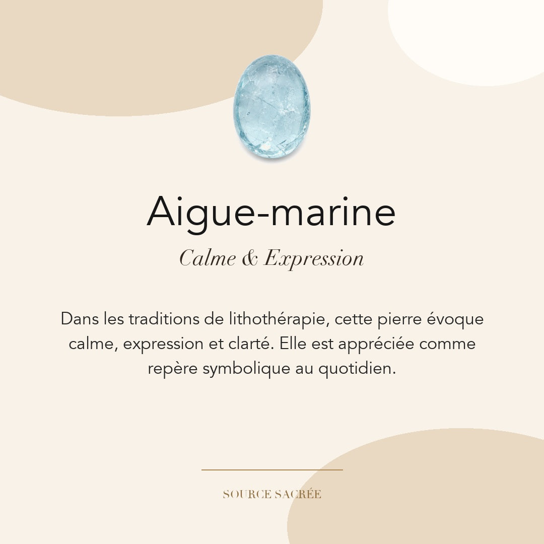 Aigue-marine : calme, expression et clarté — symbolique traditionnelle