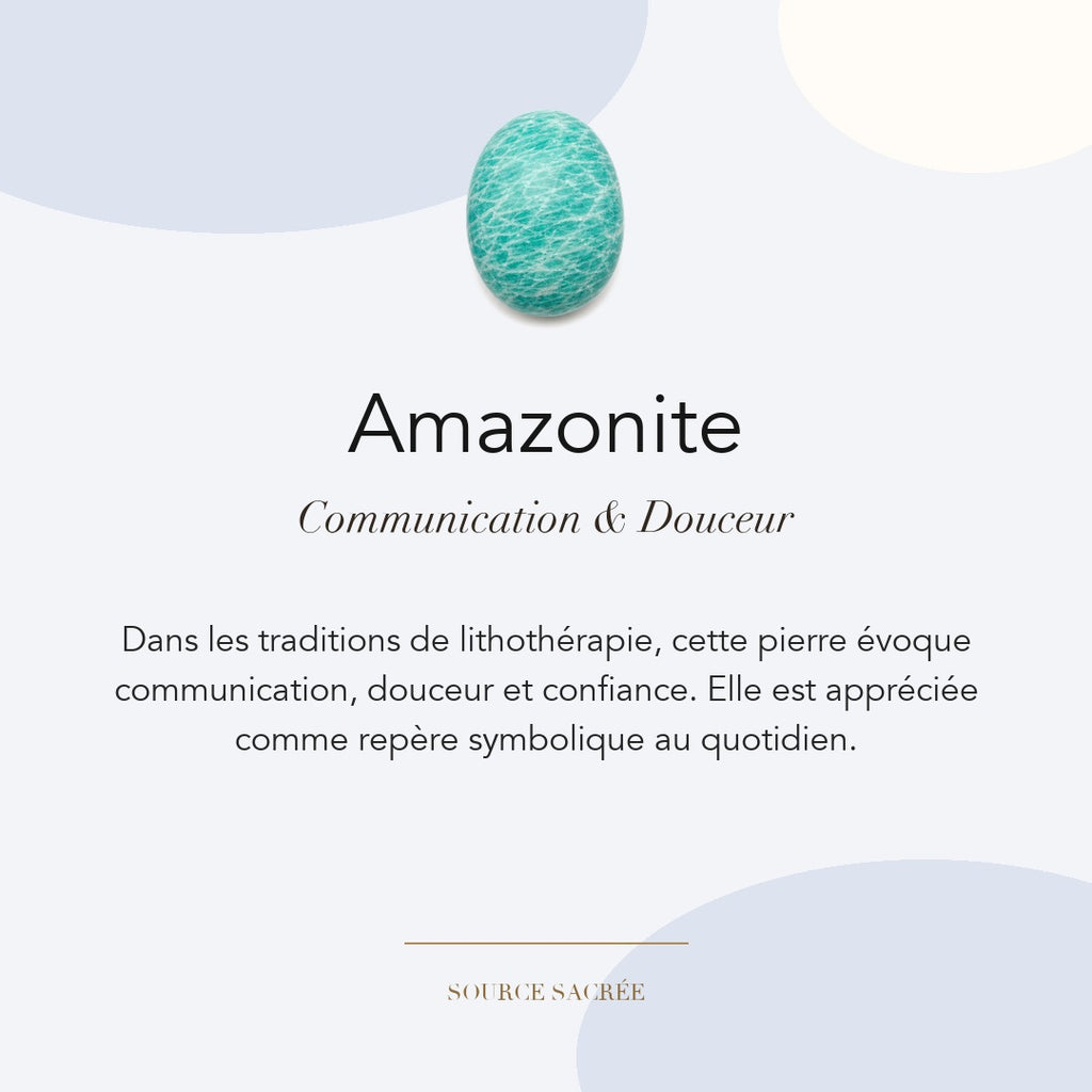 Amazonite : communication, douceur et confiance — symbolique traditionnelle
