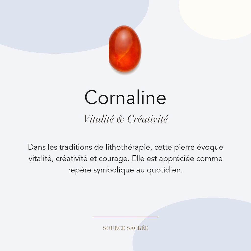 Cornaline : vitalité, créativité et courage — symbolique traditionnelle