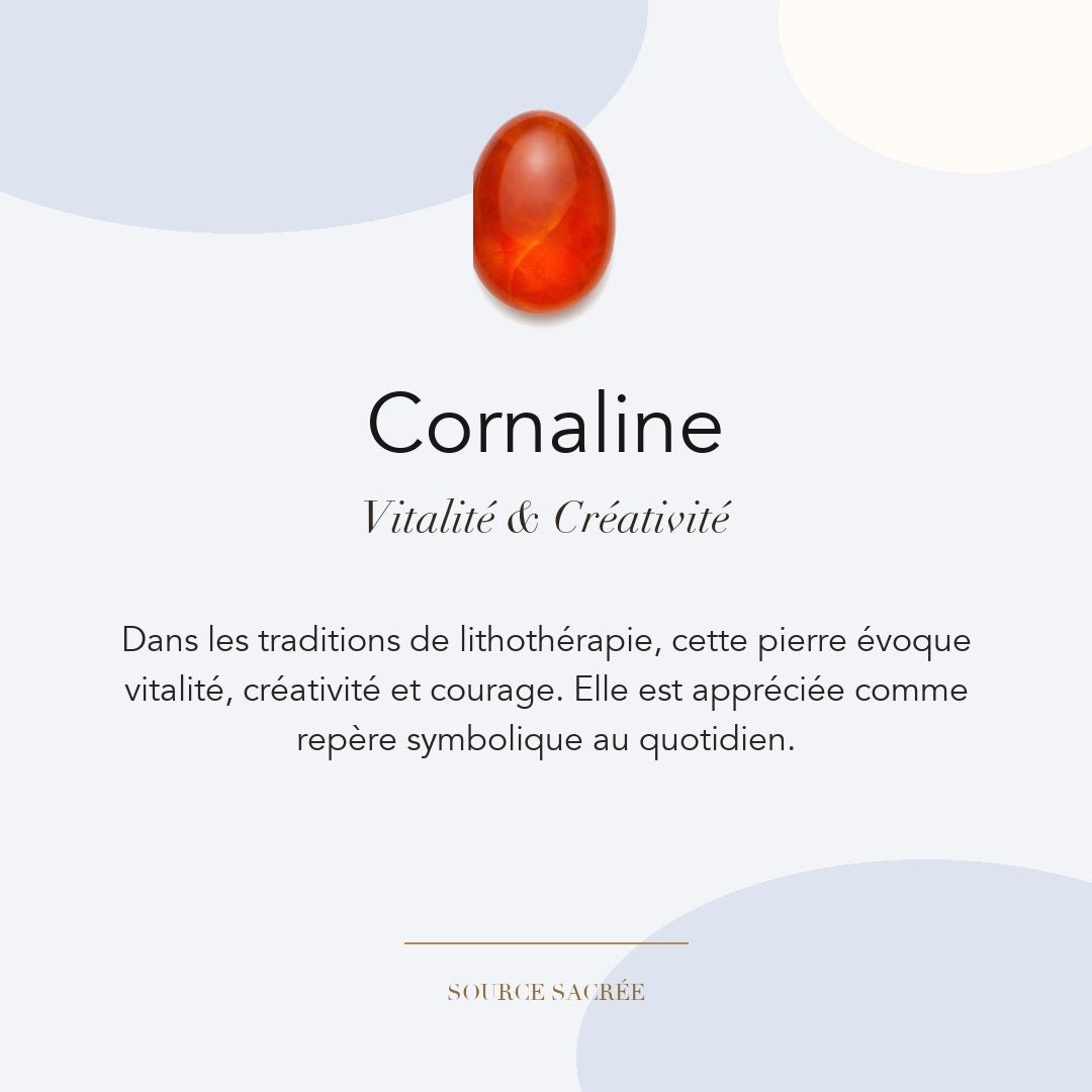 Cornaline : vitalité, créativité et courage — symbolique traditionnelle