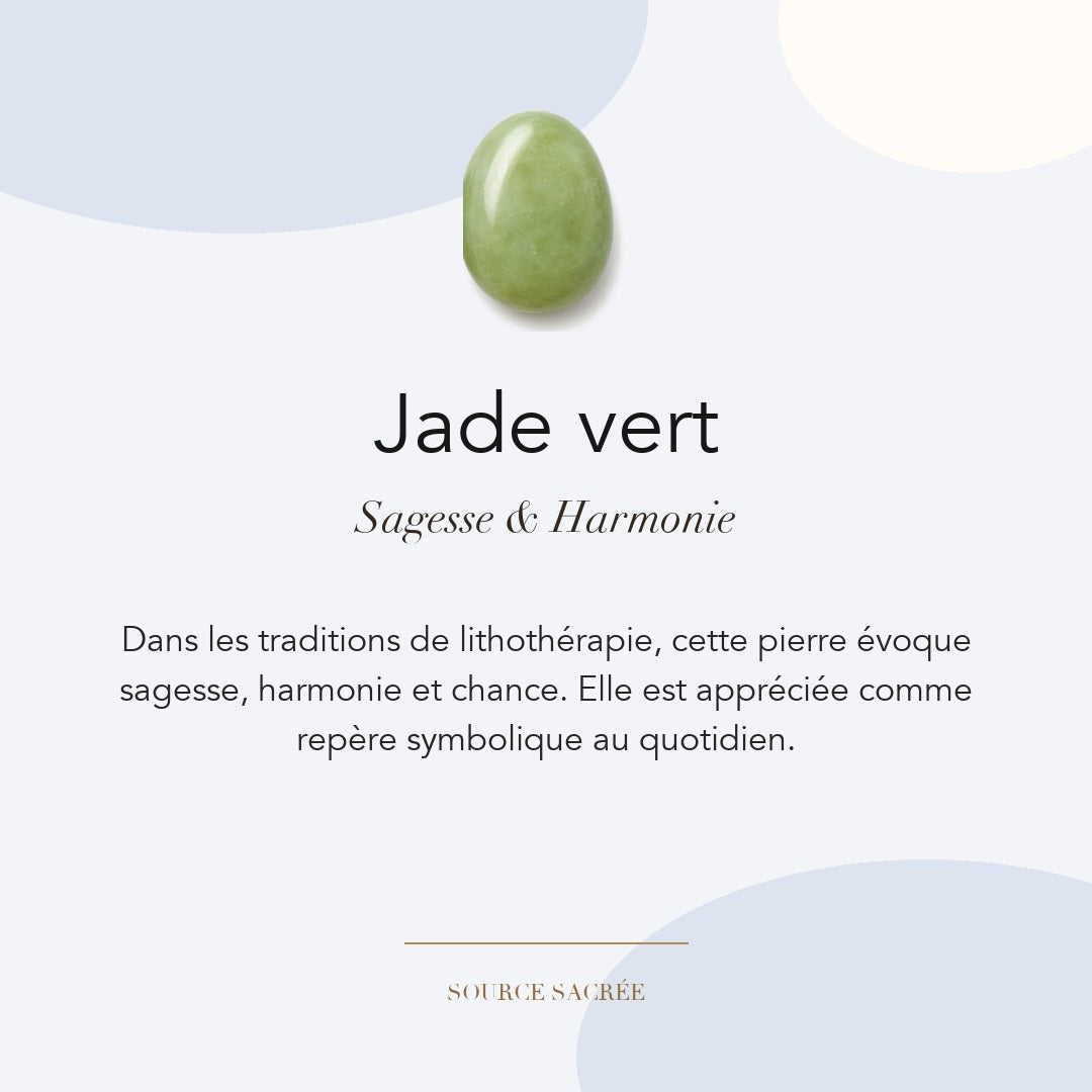 Jade vert : sagesse, harmonie et chance — symbolique traditionnelle