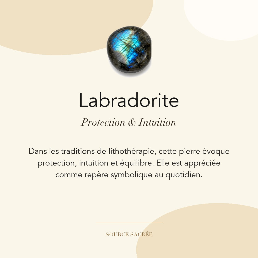 Labradorite : protection, intuition et équilibre — symbolique traditionnelle