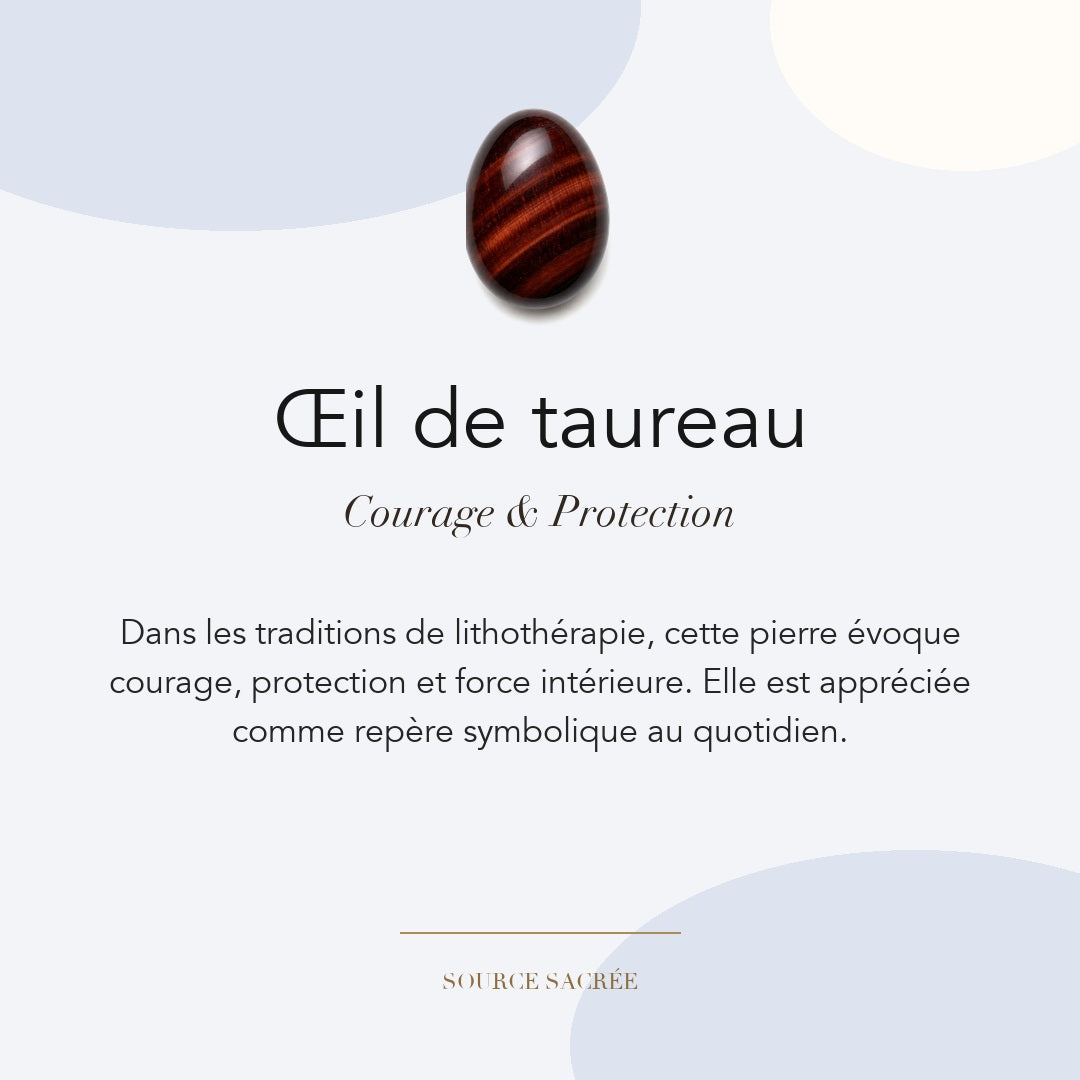 Œil de taureau : courage, protection et force intérieure — symbolique traditionnelle