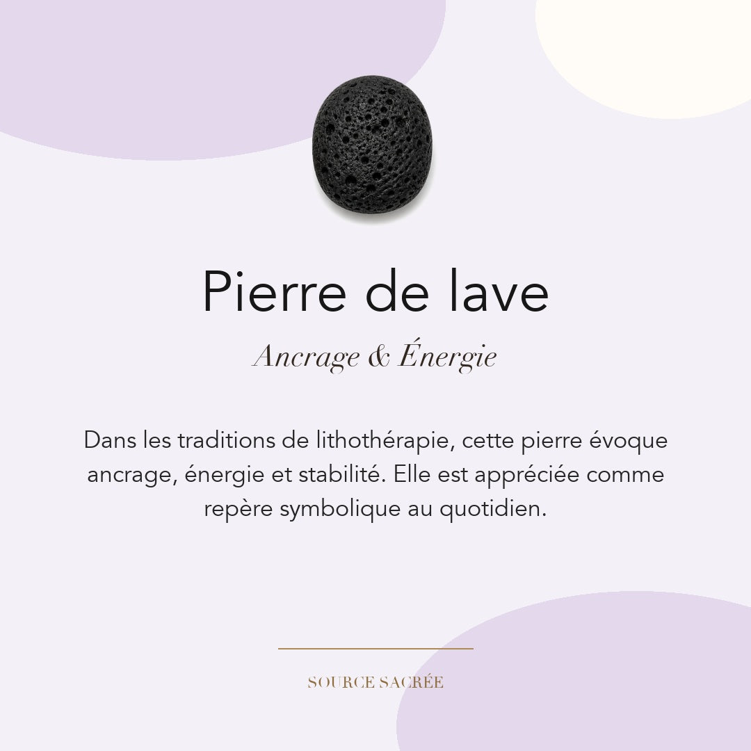 Pierre de lave : ancrage, énergie et stabilité — symbolique traditionnelle