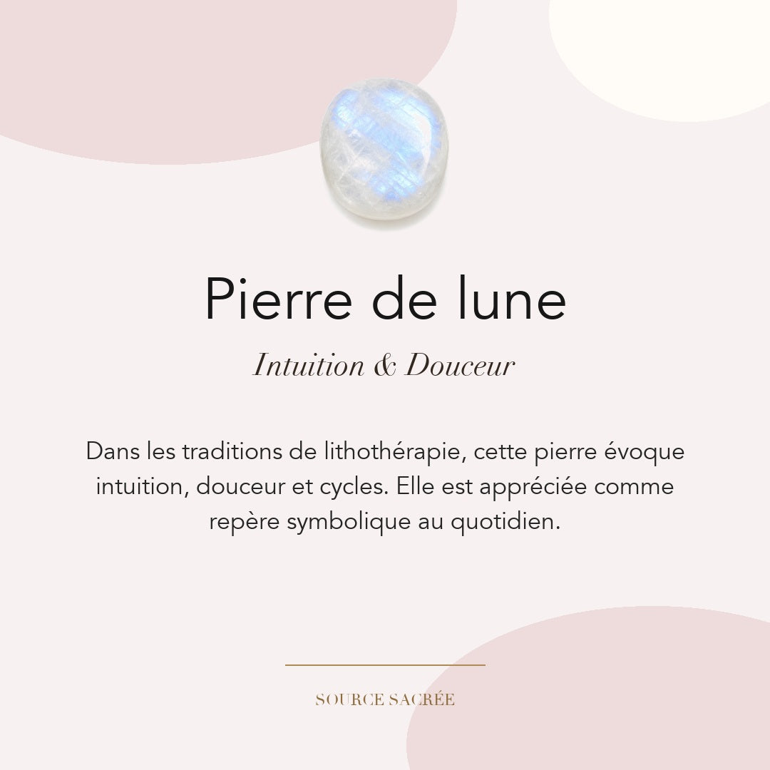 Pierre de lune : intuition, douceur et cycles — symbolique traditionnelle