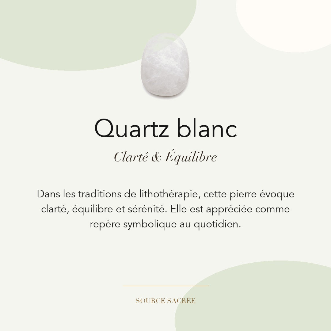 Quartz blanc : clarté, équilibre et sérénité — symbolique traditionnelle